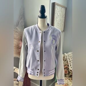 Bridgerton Varsity Jacket Lavender Letterman Her Universe Small
